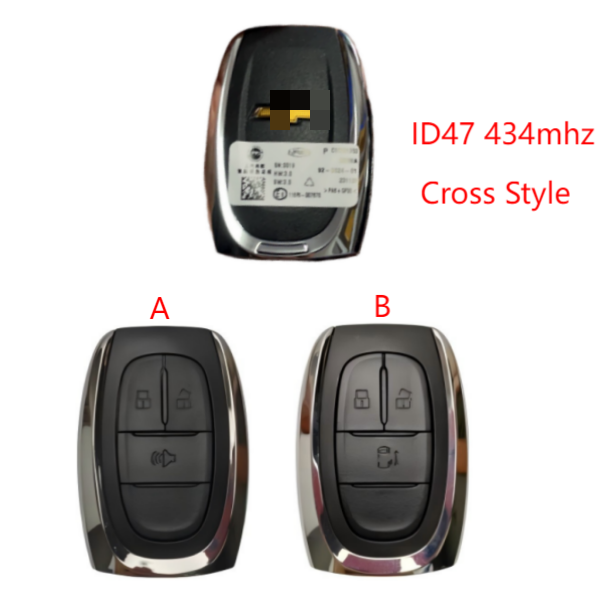 Original for Maxus ID47 chip 434mhz keyless 3 button remote key,Chevrolet Style
