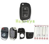 [the screw is on the back ②] For Hyundai key shell with oval logo place