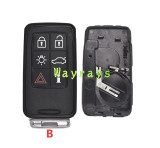 [2 battery clamp] For Volvo key shell no logo
