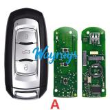 Original for Geely Emgrand EC7/GL/GS etc ID46 chip PCF7952A with FSK 434mhz keyless 3 button remote key
