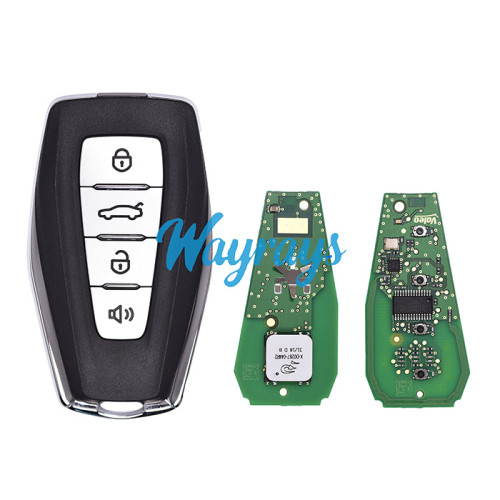 Original for Geely  Binrui 4A chip PCF7953M with FSK 434mhz keyless 4 button remote key