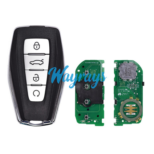 Original for Geely  Boyue L ID47 chip HITAG3 with FSK 434mhz keyless 4 button remote key