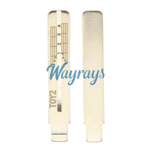 For TOY2 Toyota Subaru Key blade with scale