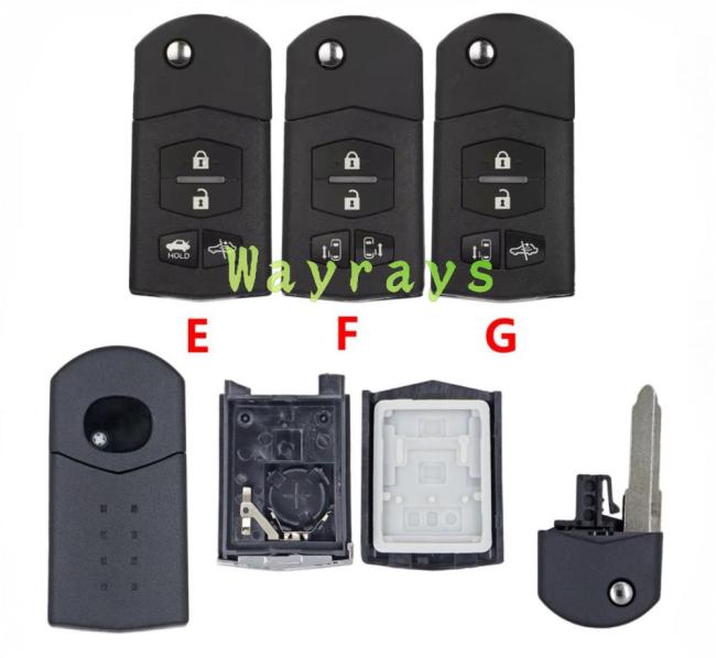 For Mazda key shell with logo place