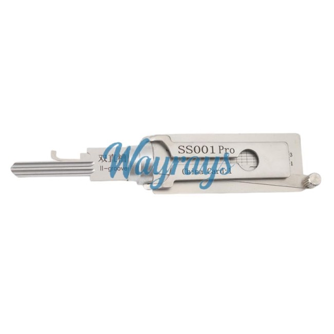 SS001 Pro 2-Groove Locksmith Tool 2-in-1 Pick for fire-proof door Residential Lock