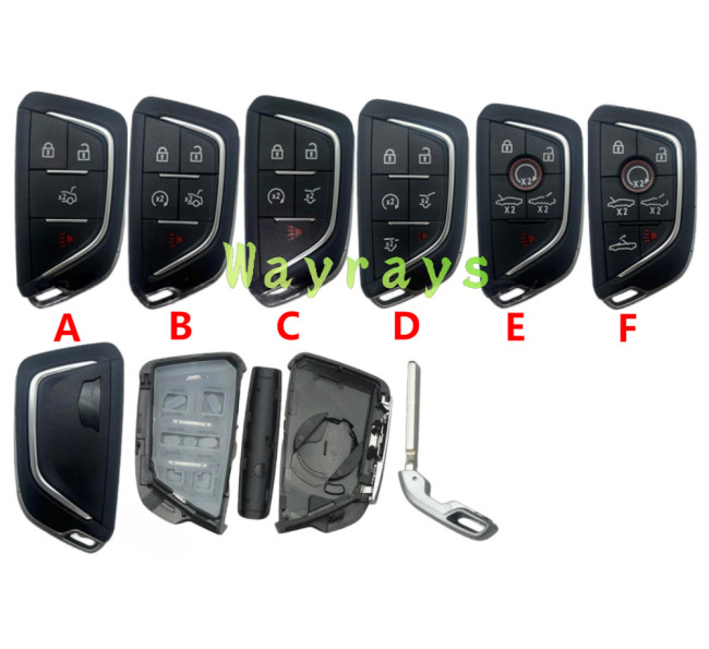 For 20 years Cadillac CT4 CT5 key shell with logo place
