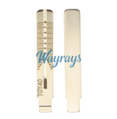For TOY40 Toyota Mitsubishi Key blade with scale