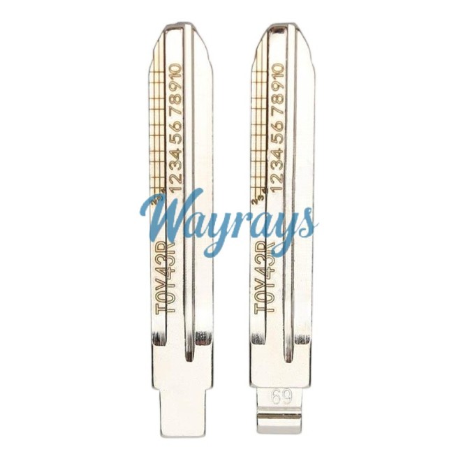 For TOY43R Subaru Greatwall Key blade with scale