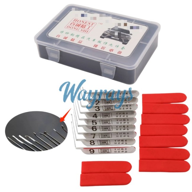 Honest brand Open car lock tools set,it can open 90% of car locks on the market