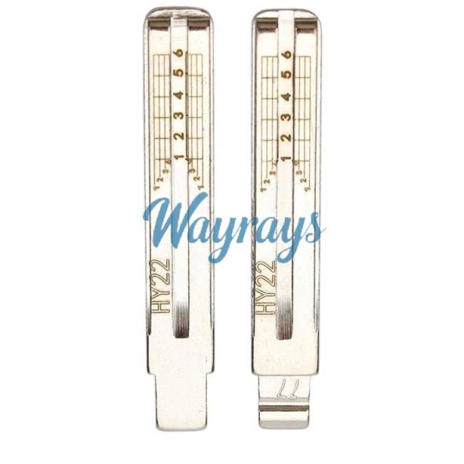 For HY22 Hyundai Kia Key blade with scale