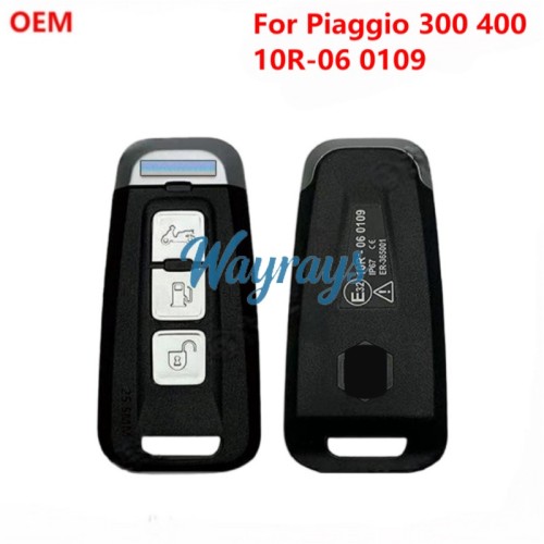 For Original Piaggio 300 400 remote key with OEM logo place