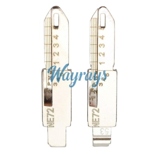 For NE72 Citroen Peugeot key blade with scale