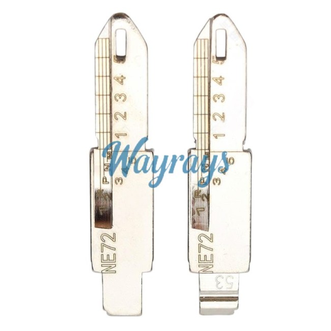 For NE72 Citroen Peugeot key blade with scale