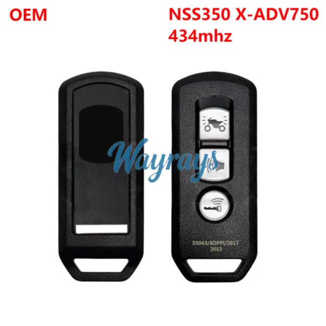 For Original Motorcycle Honda Forza350
NSS350 X-ADV750
434mhz smart remote key with OEM logo place