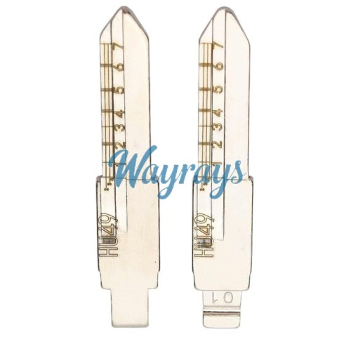 For HU49 VW Audi Key blade with scale