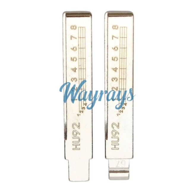 For HU92 Bmw key blade with scale