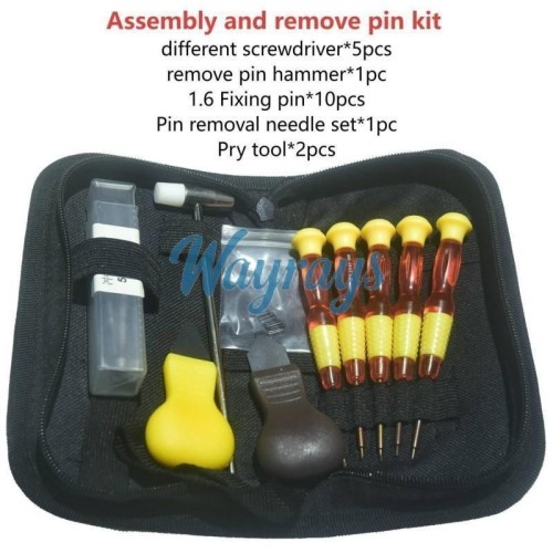 Remote control disassembly and assembly, pin removal tool kit