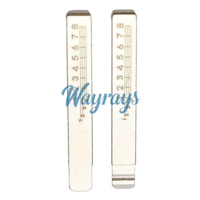 For HU100 Buick Opel Key blade with scale