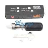 Haoshi TPXA-8 stainless steel 8-bead plum blossom tool,allow adjustment of picking needle pressure, giving them the versatility to pick even tubular locks with higher spring pressures.