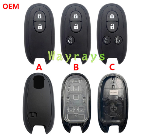 For Original Mitsubishi key shell with OEM logo place