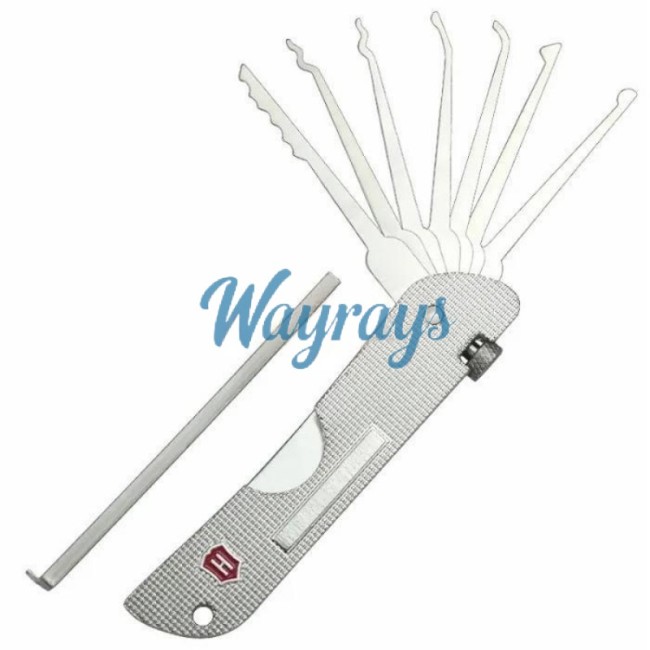 Haoshi 7 in 1 Folding Locksmith Single hook Set