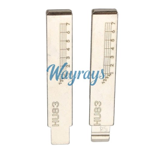 For HU83 Citroen Peugeot key blade with scale