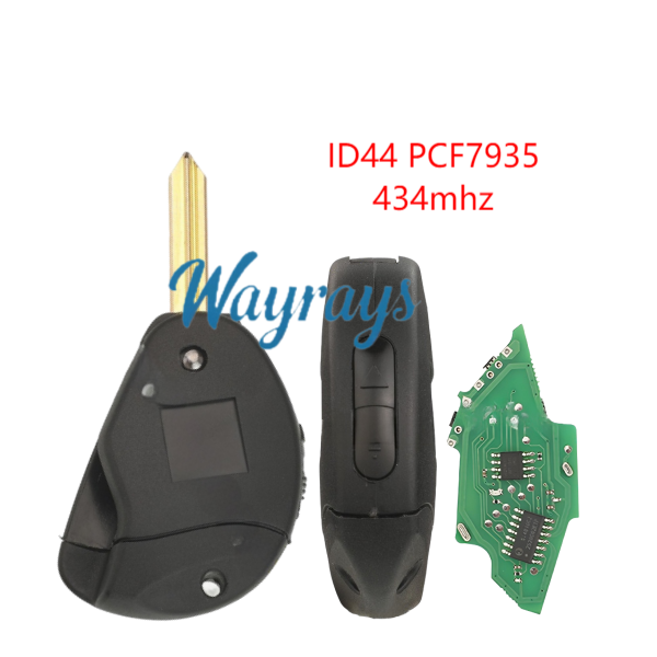 For Citroen ID44 chip PCF7935 with 434mhz 2 button remote key