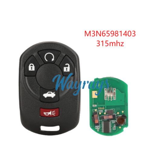 For Cadillac 05-07 STS M3N65981403 315mhz 4+1 button remote key