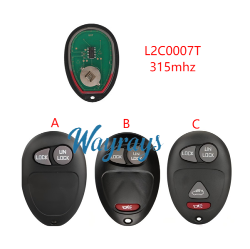 For Buick L2C0007T 315mhz remote key