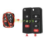 For Nissan modified key shell with logo place