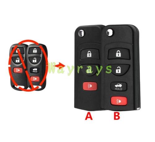 For Nissan modified key shell with logo place