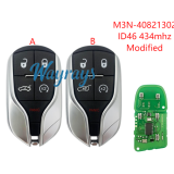 For Chrysler M3N-40821302 ID46 chip with 434mhz 4 button modified remote key