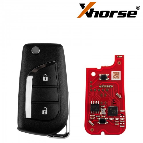XKTO21EN Xhorse Toyota type Second generation 2 button wire remote key,Replace XKTO01EN