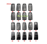 XSTO01EN Xhorse XM38 Toyota type Smart key with replacement toyota key shell,pls choose the button,if without note, we will send the back cover with normal badge no words by default