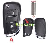 For Citroen Peugeot modified key shell without logo