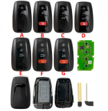 XSTO01EN Xhorse XM38 Toyota type Smart key with replacement toyota key shell,pls choose the button,if without note, we will send the back cover with normal badge no words by default