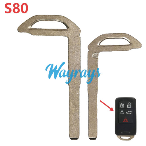 For Volvo S80 emergency key blade