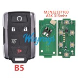 For Chevrolet M3N32337100 ASK 315mhz remote key