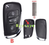 For Citroen Peugeot modified key shell without logo
