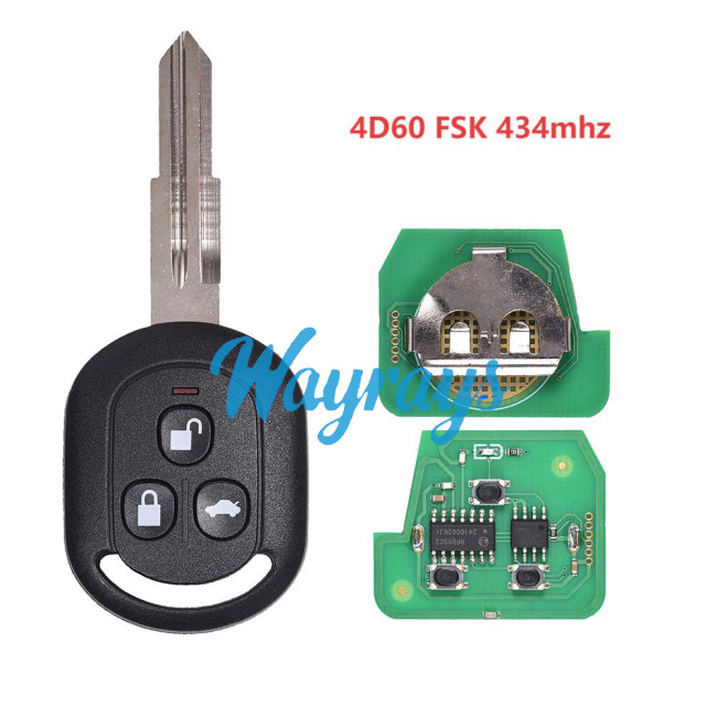 For Chevrolet 06-08 Optra 4D60 chip with FSK 434mhz 3 button remote key