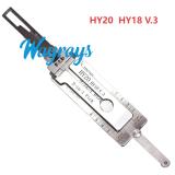 Lishi HY20 (ign)  2 in 1 tool.Support for 2012-2017 Hyundai Accent Elantra GT Veloster Veracruz,More details pls see the discription