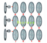 For Hyundai 2023-2025  key shell without logo place