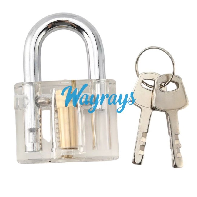 Transparent practice lock