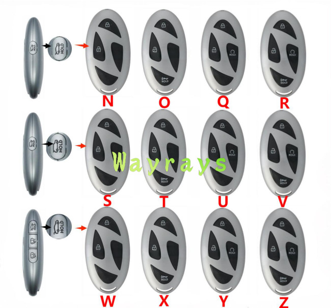 For Hyundai 2023-2025 key shell without logo place