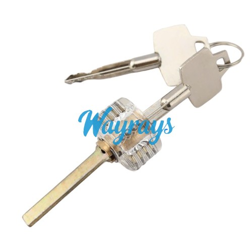 Transparent practice lock