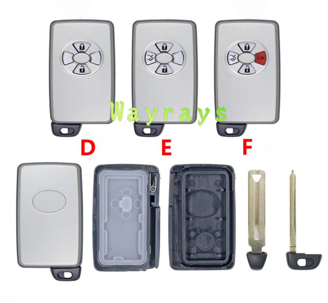 For Toyota key shell with oval logo place