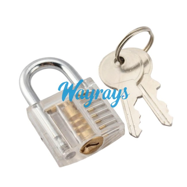 Transparent practice lock