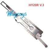 Lishi HY20R (ign)  2 in 1 tool.Support 2013-2018 Hyundai Santa Fe,2015-2018 KIA Sorento