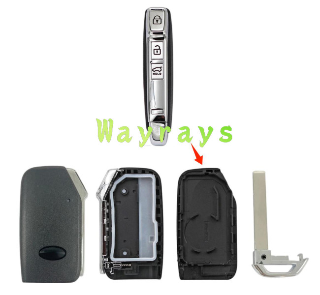 For Kia 19 years key shell with logo place