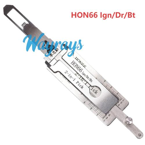 Lishi HON66 2 in 1 tool.Support Honda (Elysion CR-V Spirior Civic Odyssey Accord Fit City Crosstour). Acura. Concept GAC Trumpchi (rear open)